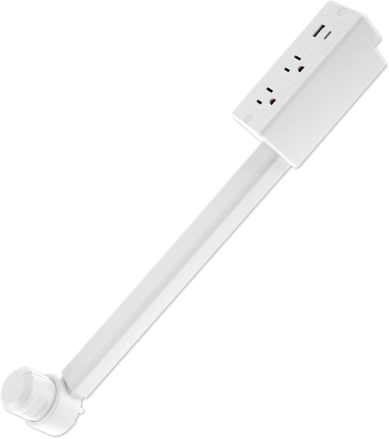 AC Wall Outlet Extender Rotational Stick With 2 AC Outlets 2 USB Ports Max 28″