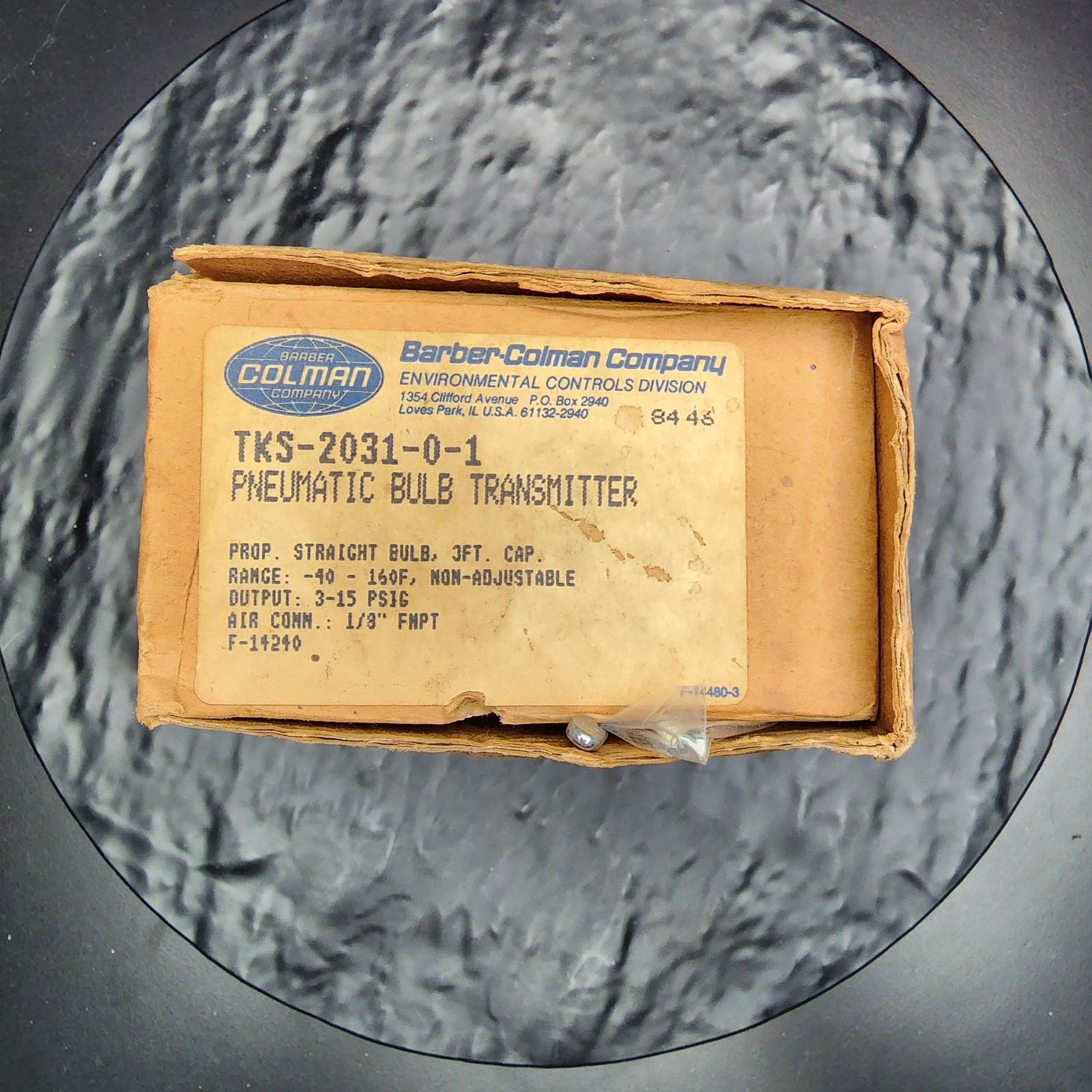 Barber-Coleman Co. TKS-2031-0-1 Temperature Transmitter, Range 40-160°F 🌡️