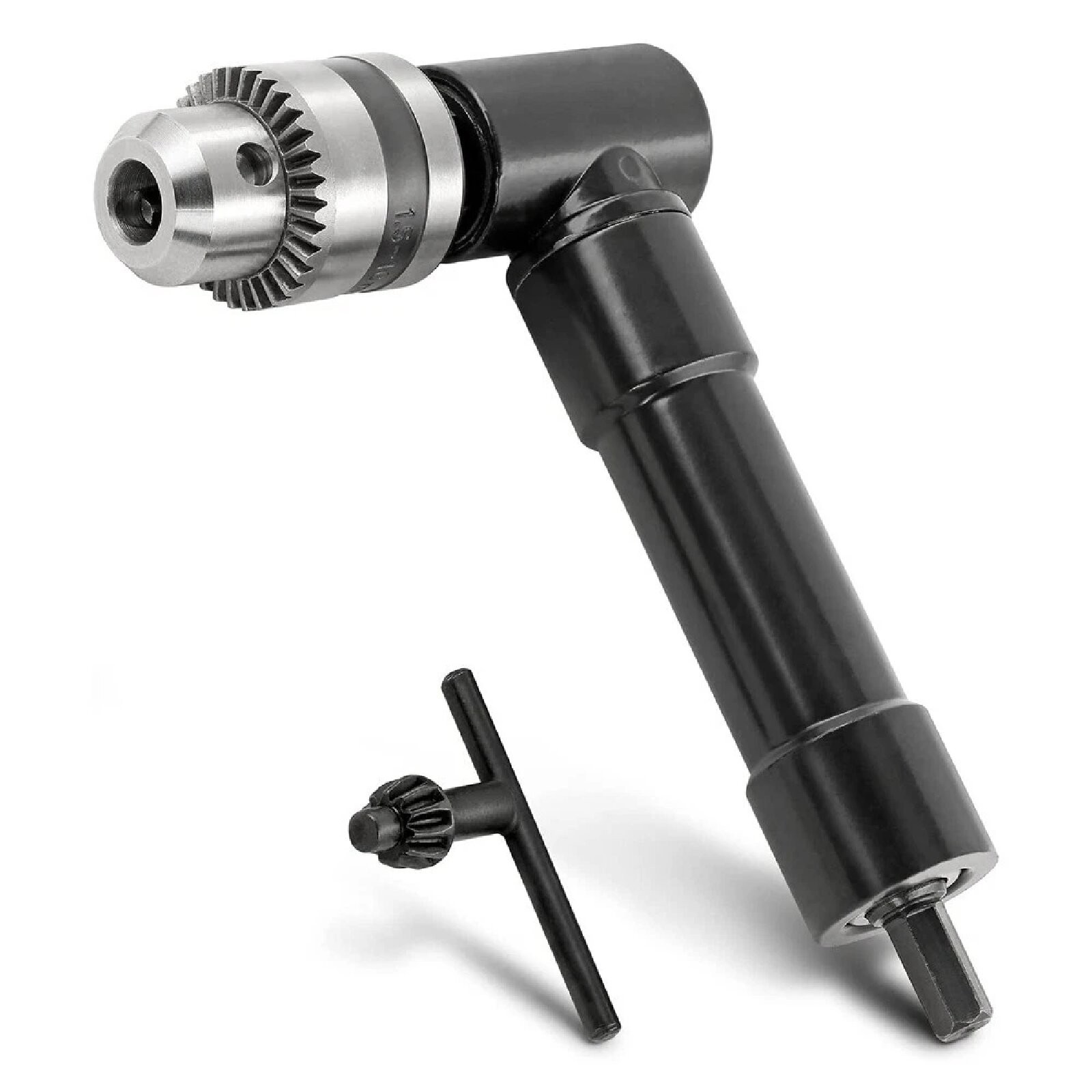 90 Degree Right Angle Drill Attachment 3/8-inch Chuck 8mm Hex Shank Cordless