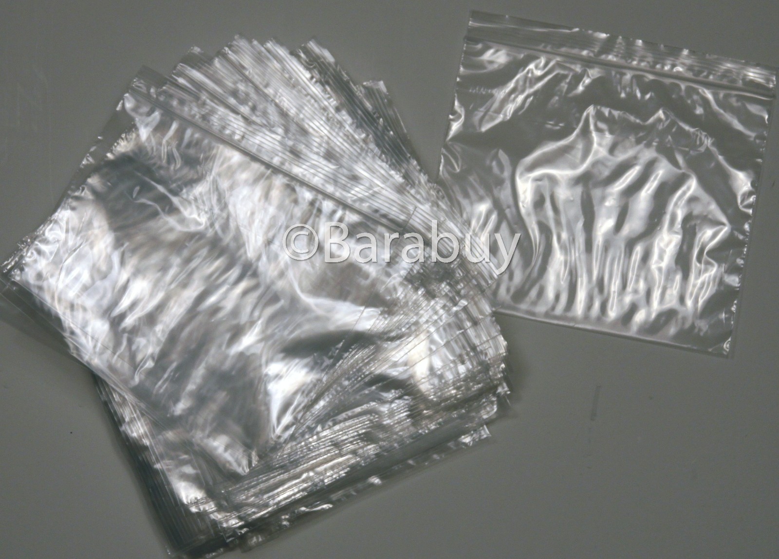 (5000) 1.2 Mil Clear Reclosable Sandwich LDPE Bags 7 x 6 Zipper Sealed Bags