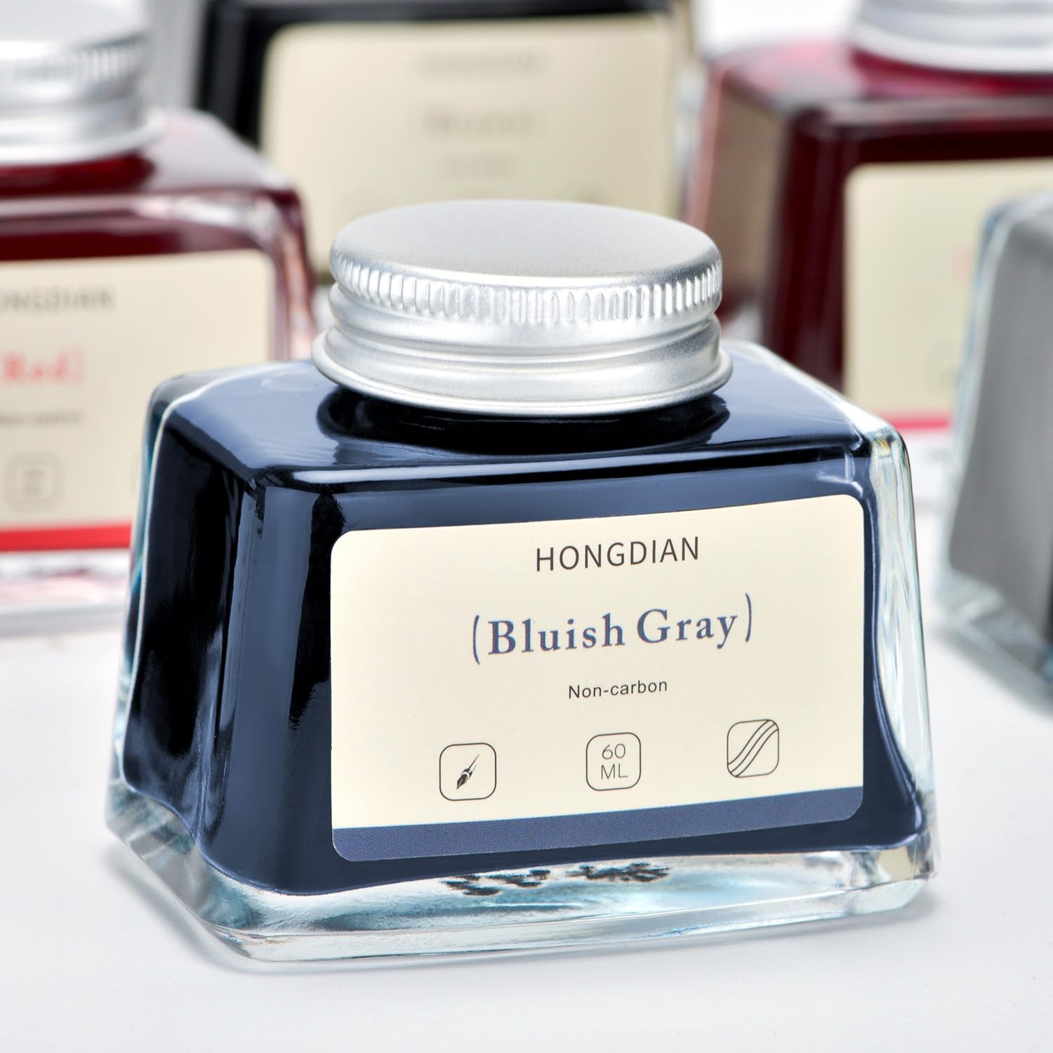 Bluish Gray Fountain Pen Bottled Ink 60ml 2 Fl Oz Writing Refill Ink