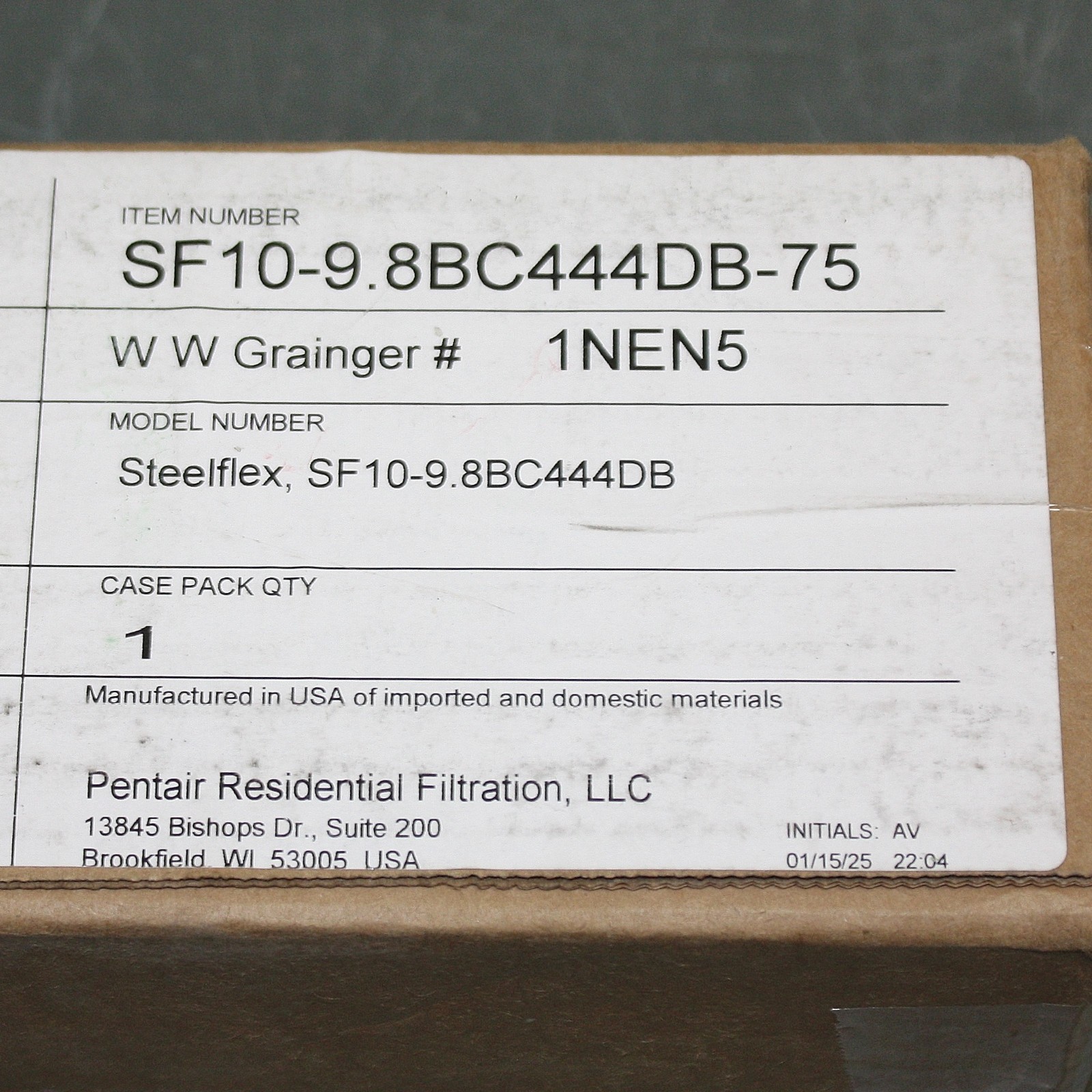 Pentair Stainless Mesh Filter Cartridge SF10-9.8BC444DB-75, 2-1/2″ x9-7/8″, 10µm