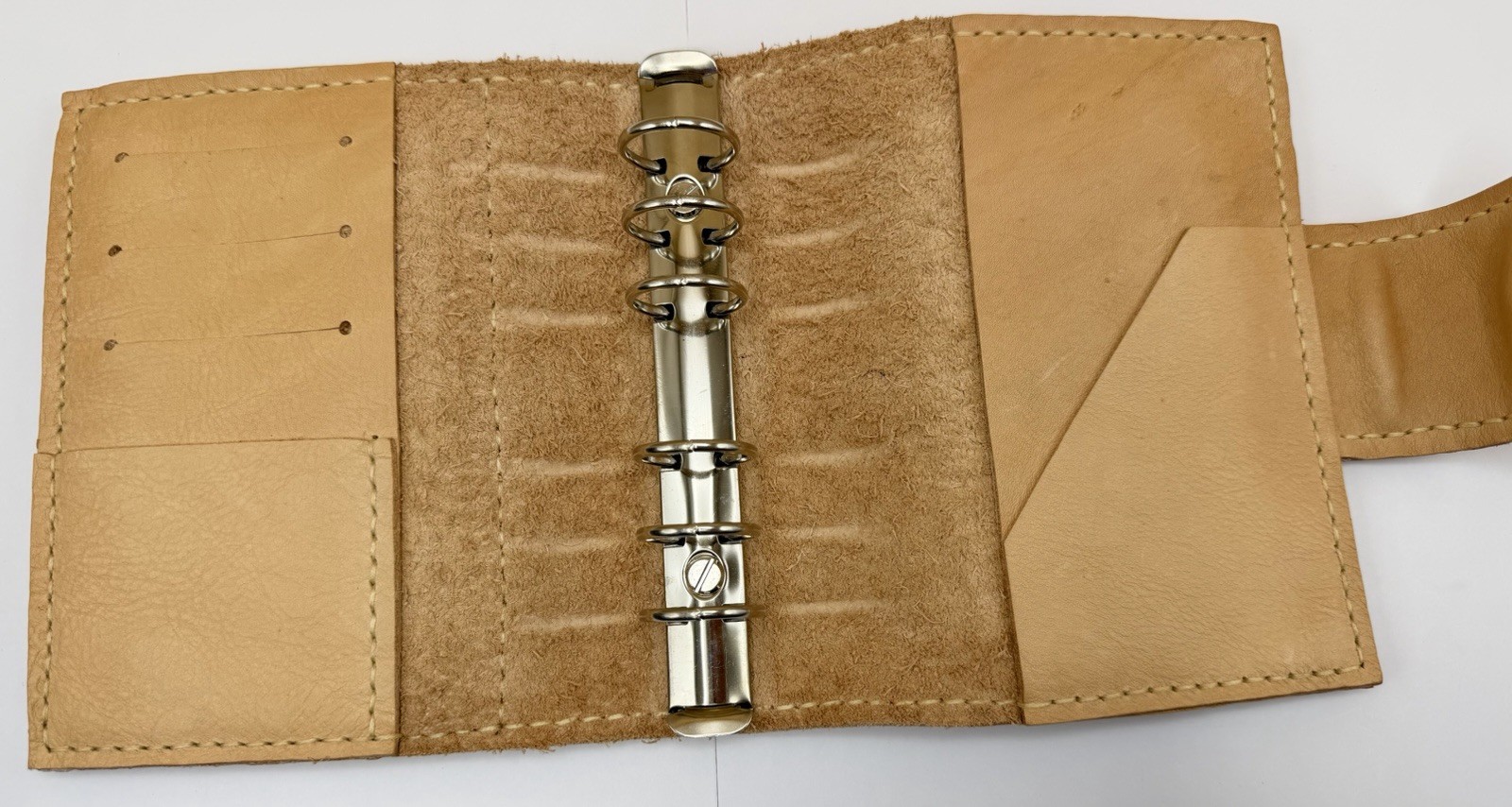 Love Paper Plan Personal Size Leather Planner 25mm Rings Natural Veg Tan