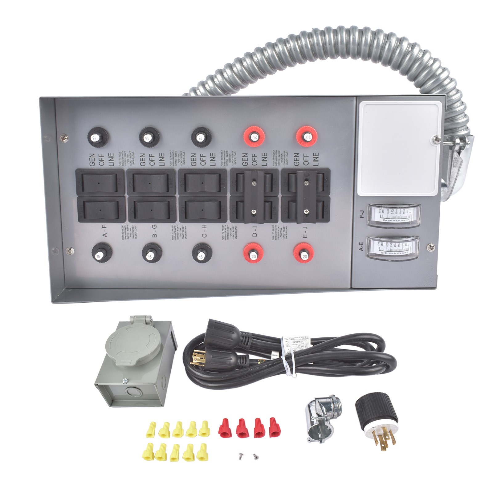 7500W Manual 31410CRK Generator Conversion Switch for Home Backup Power 30A