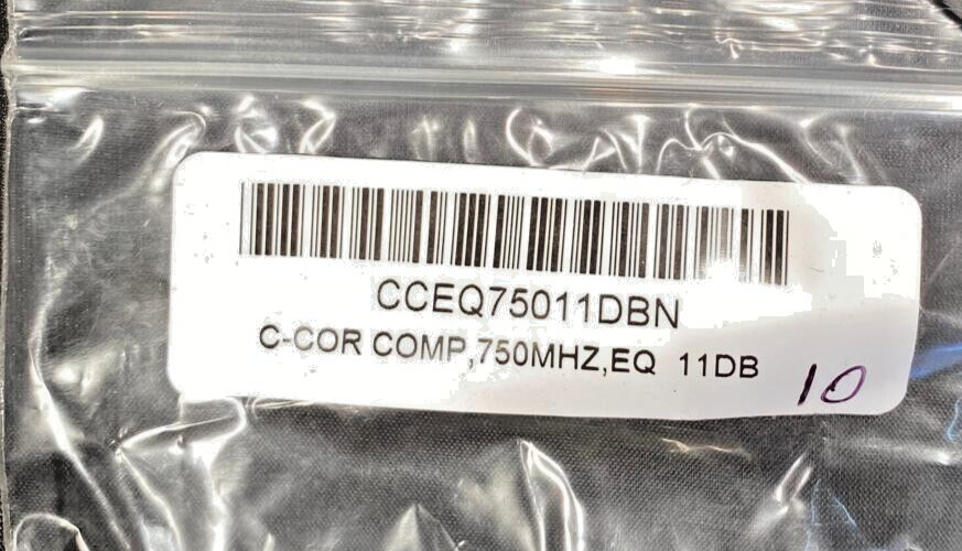 C-COR CCEQ75011 DBN C COR COMP 750 MHZ EQ 11DB 10 PCS/ PK (# 108)