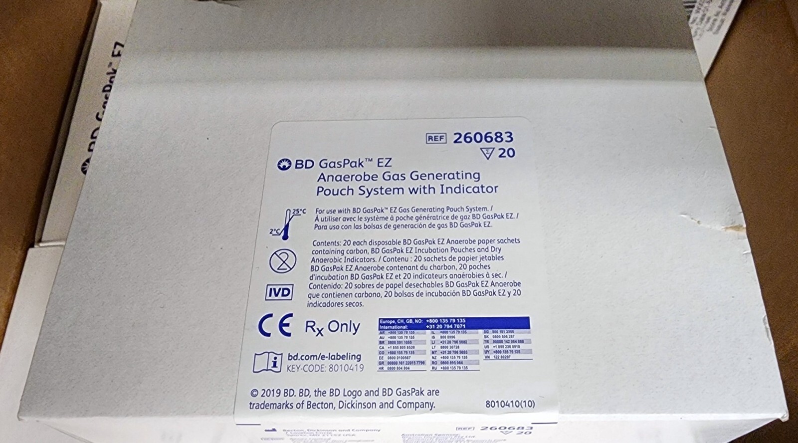 BD GasPak EZ Anaerobe Gas Generating Pouch Systems w/ Indicator 260683