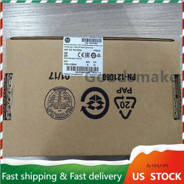 1766-L32BWA New Factory Sealed Allen Bradley 1766L32BWA1400 32 Point Controller