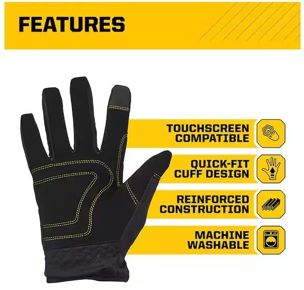 (2) Firm Grip X-Large Winter Utility Gloves with Thinsulate Liner 2186