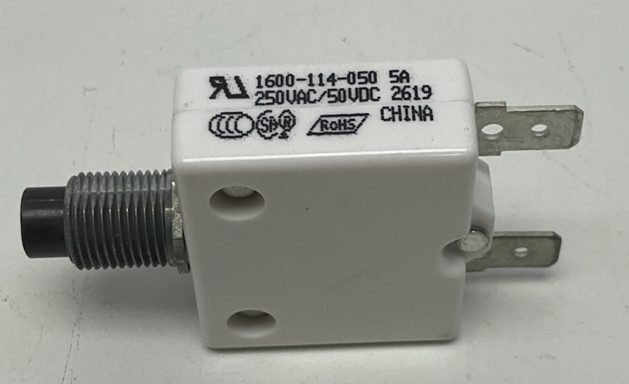 Mechanical Products 1600-114-050 5A Lot of 2 Circuit Breaker 5 Amp