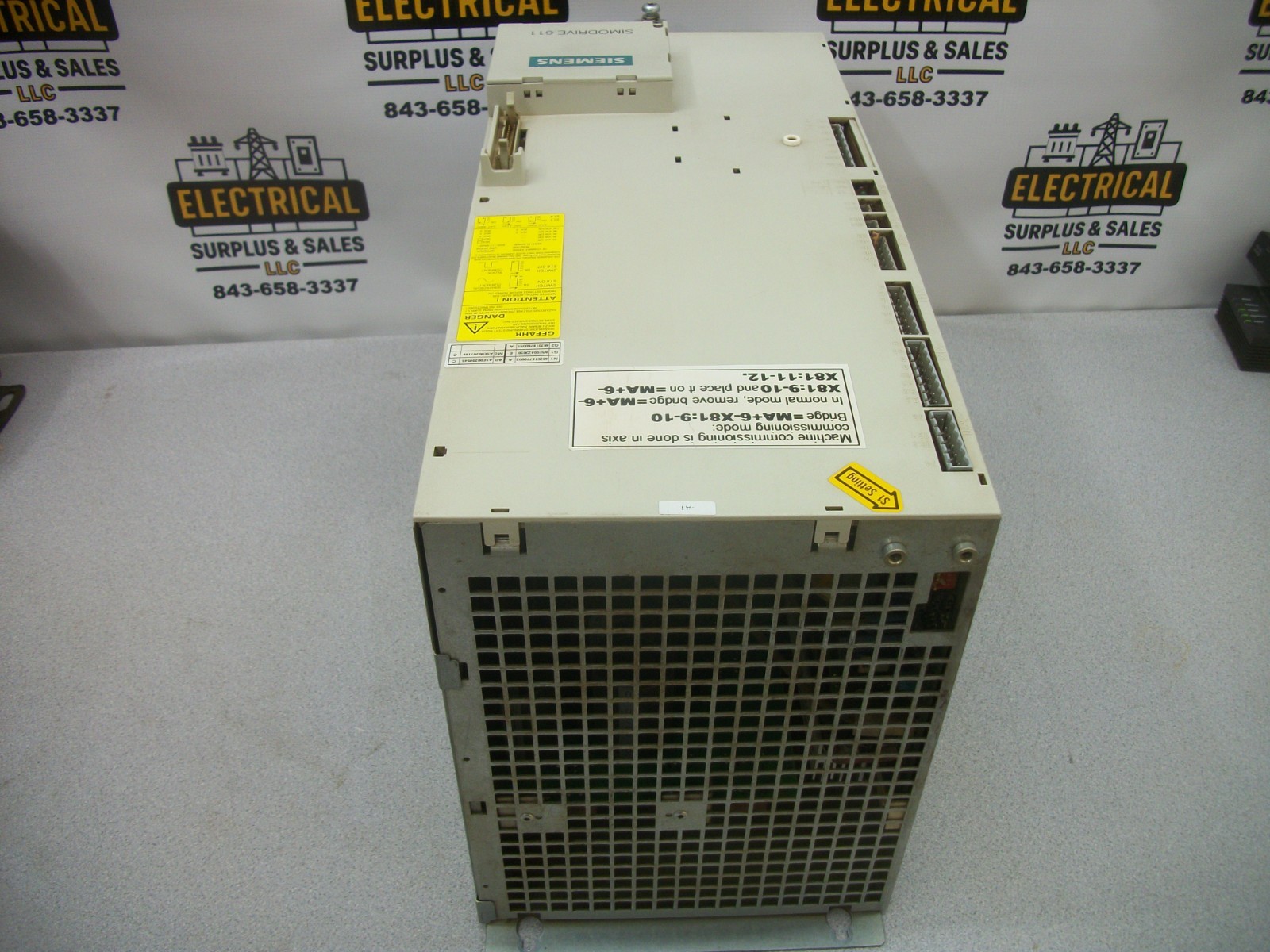SIEMENS SIMODRIVE 611 E/R MODULE 36/47KW SERVO DRIVE 1P 6SN1145-1BA02-0CA1