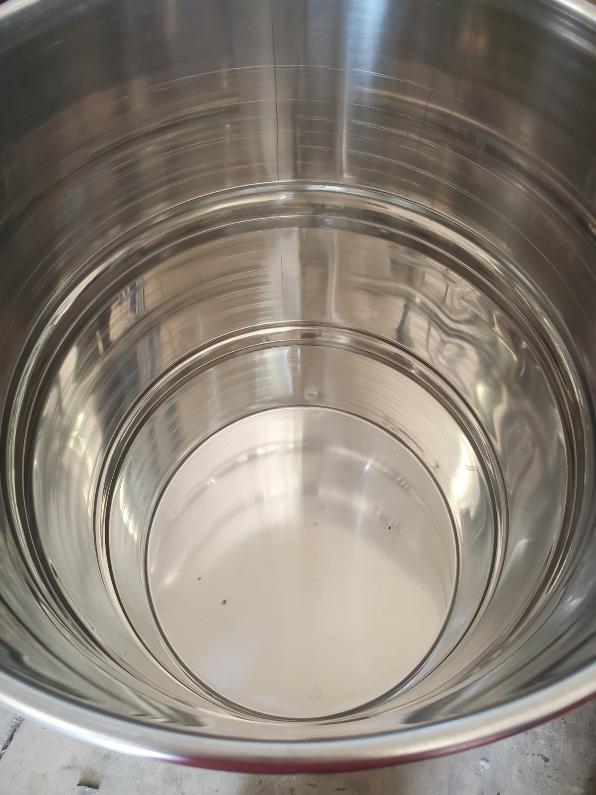 Used 55 gallon Stainless Steel Barrel Drum Open Top 316 Sanitary #1