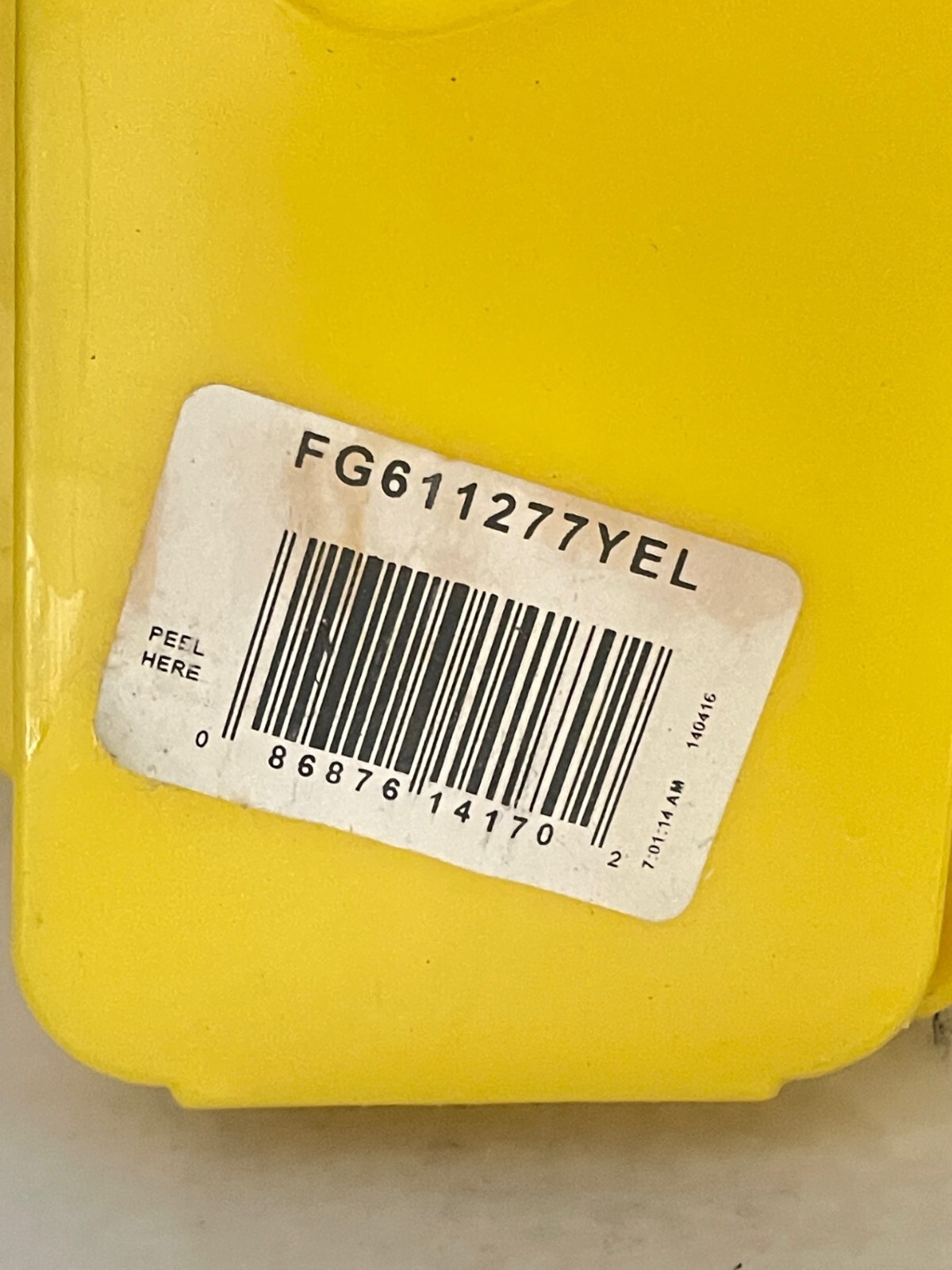 RUBBERMAID CAUTION WET FLOOR YELLOW 2 SIDED FOLDING SIGN (611277YEL)(DR)