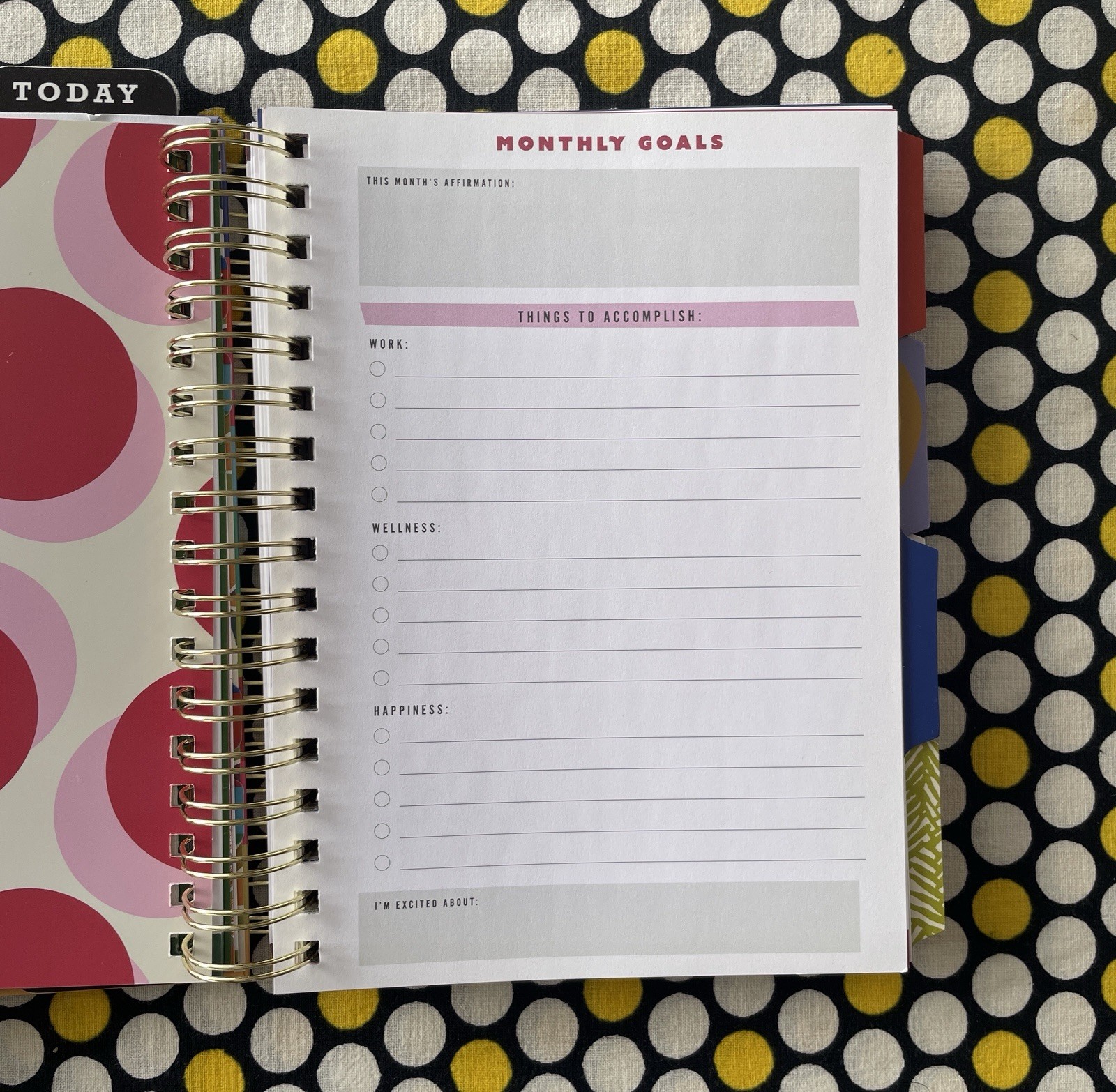 Tabitha Brown My Life MyBusiness Planner 12 Months Blank Inspirational Organizer