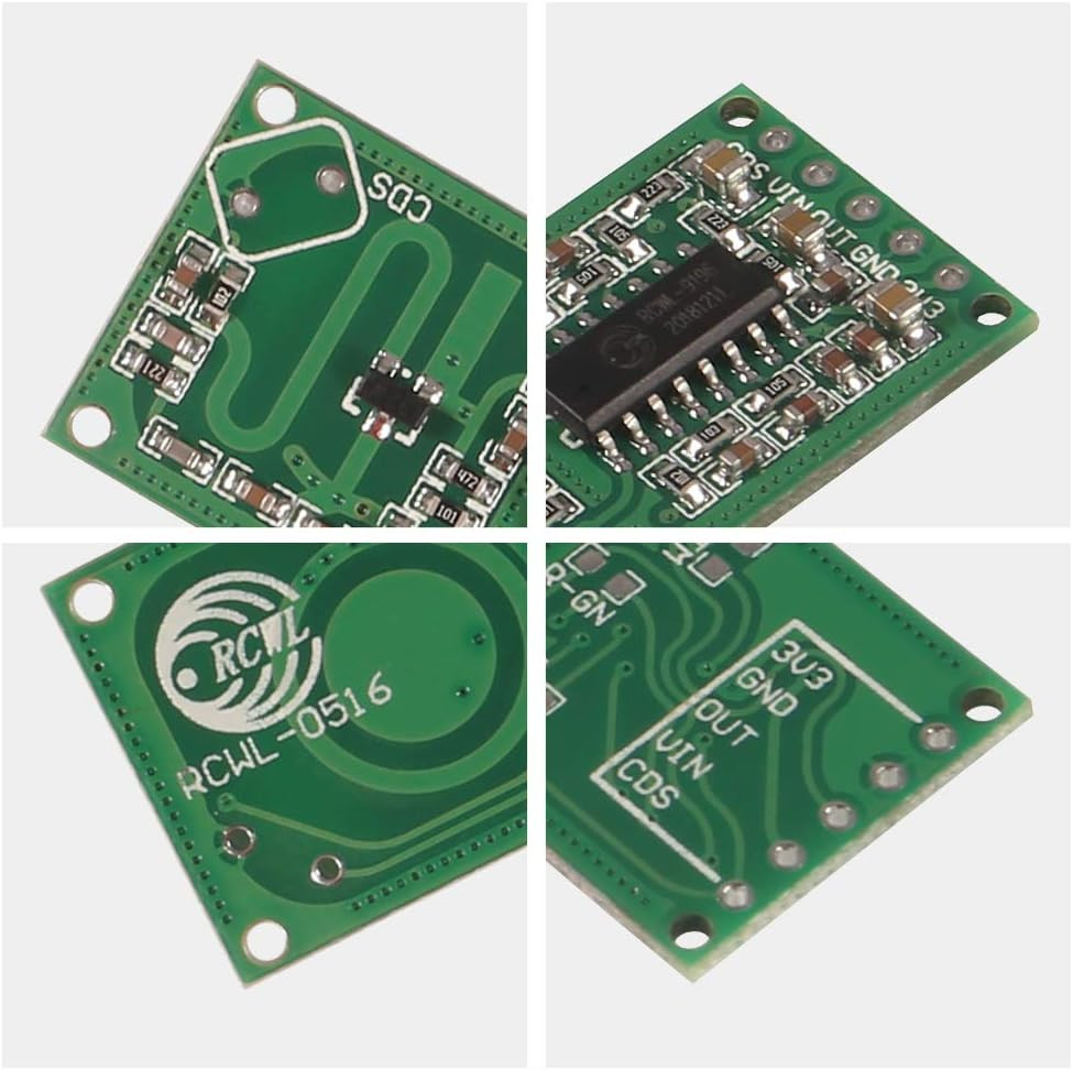 6PCS RCWL-0516 Microwave Radar Motion Sensor Module for Arduino ESP8266 Nodemcu