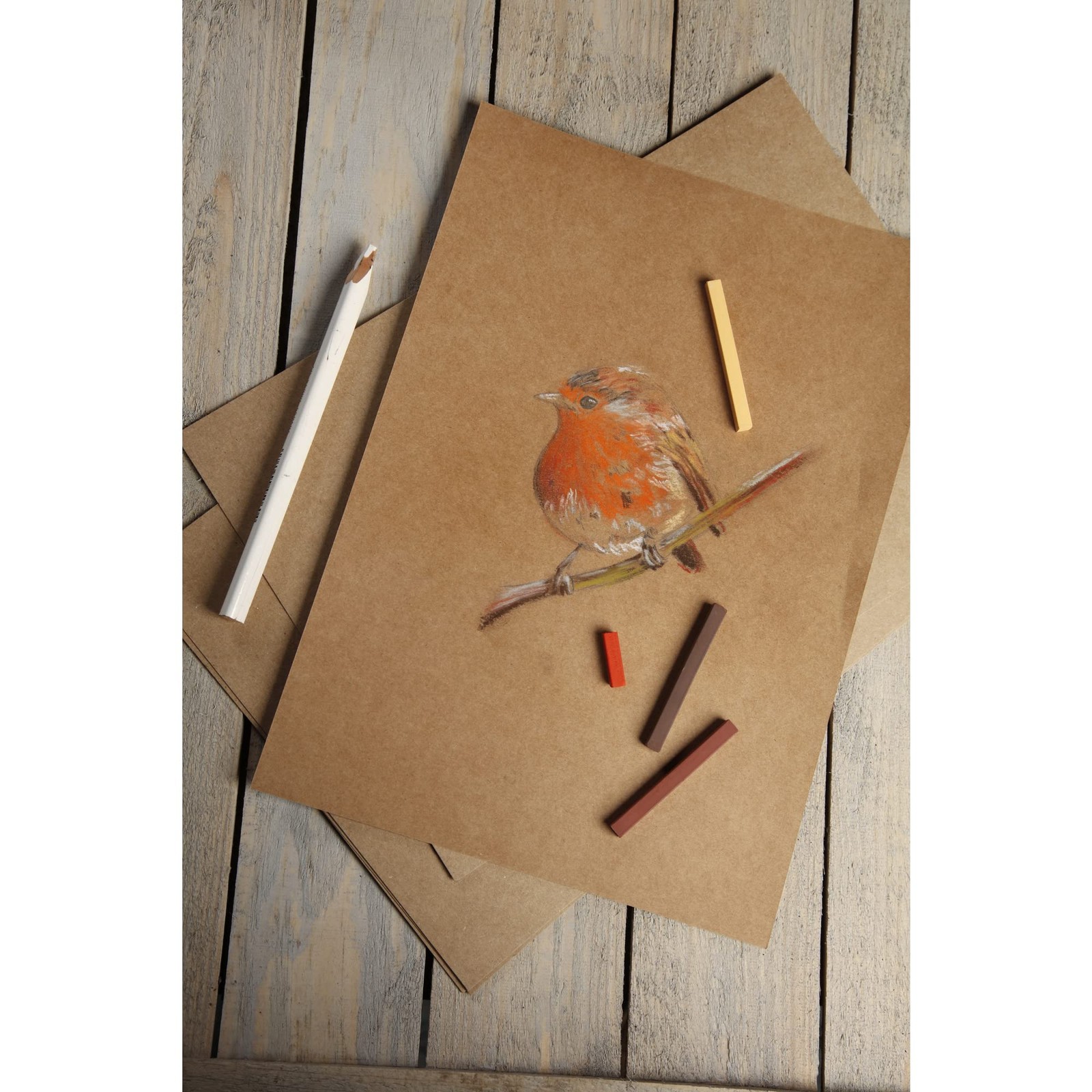 975008C Pack of 25 Sheets Kraft Paper 160g, A3, 29.7 x 42cm, Ideal for…