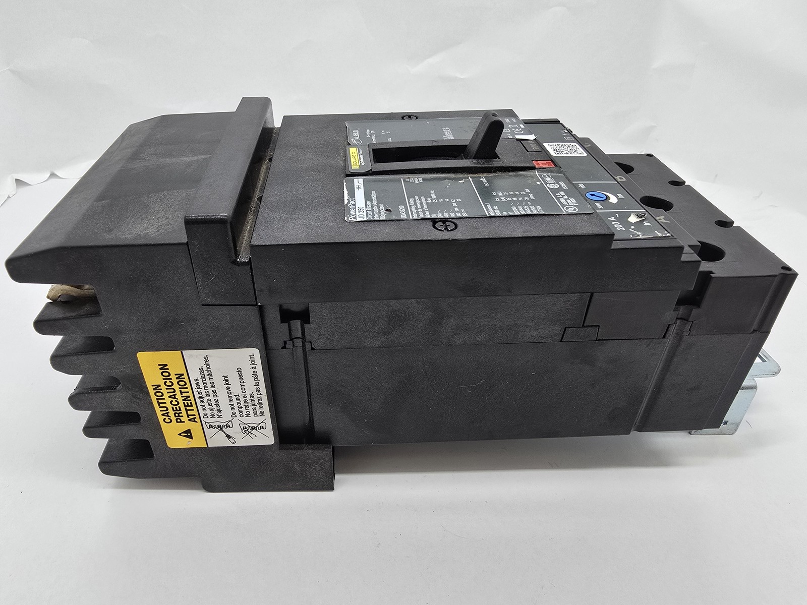 Square D JDA36175 PowerPact I-Line Circuit Breaker 175A 3P 600V 14KA 3PH JD250