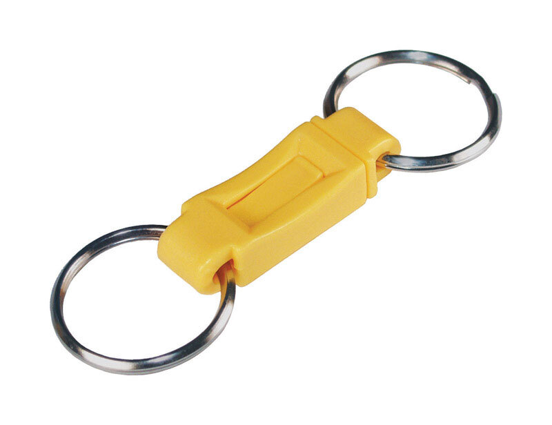 Hillman 711075 Plastic Pull Apart Multicolored Key Ring Chain (Pack of 5)