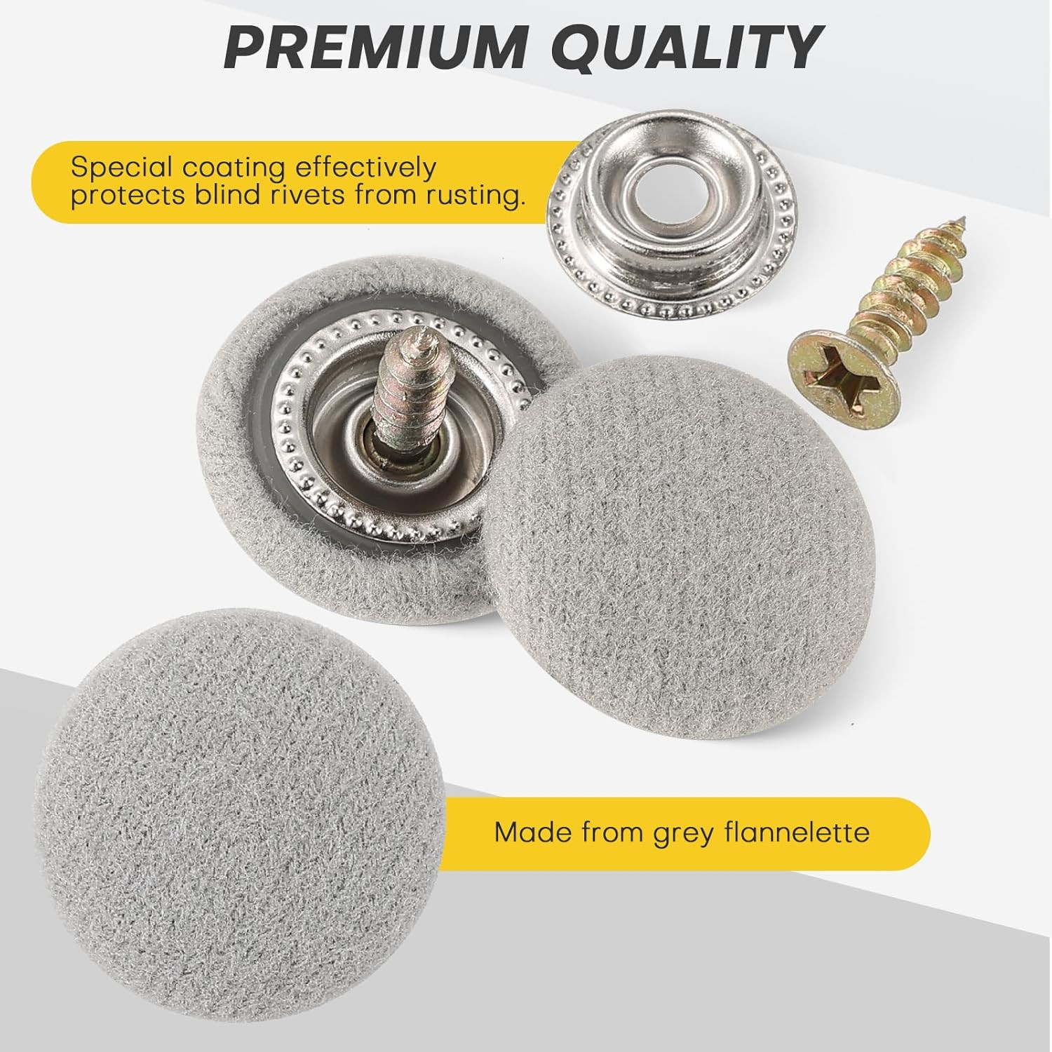 60PCS Car Roof Headliner Repair Kit | Auto Roof Snap Rivets with Installation To