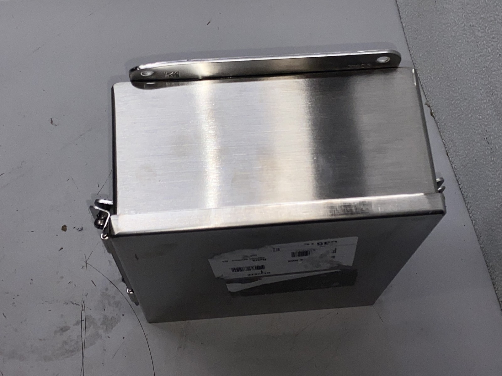 Hoffman A1008NFSS6 Junction Box 10x8x4 Stainless Steel 316L NEMA 4X Clamp Cover