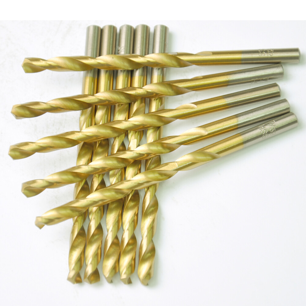 Drillforce 20PCS 3/16″ Titanium Drill Bits Set HSS Jobber Metal Wood Drill Bit