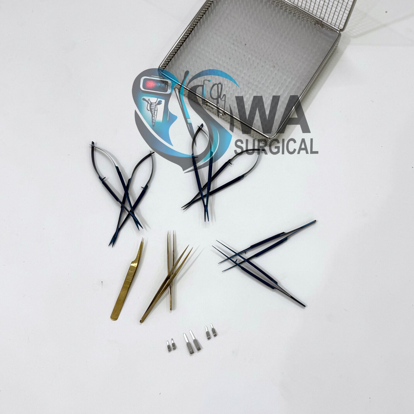 Microsurgery Instrument Set Micro Surgical Instruments With Steel Case,