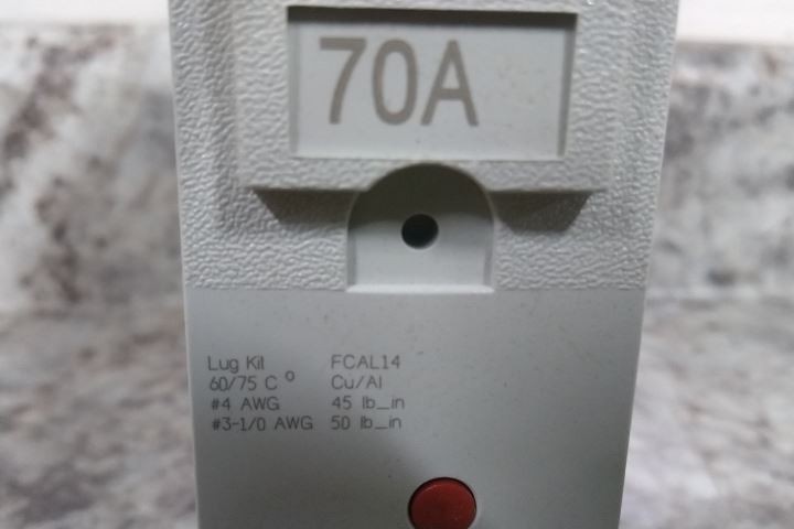 GE FBN16TE070R 347/600VAC 70 Amps Single-Pole Molded Case Circuit Breaker