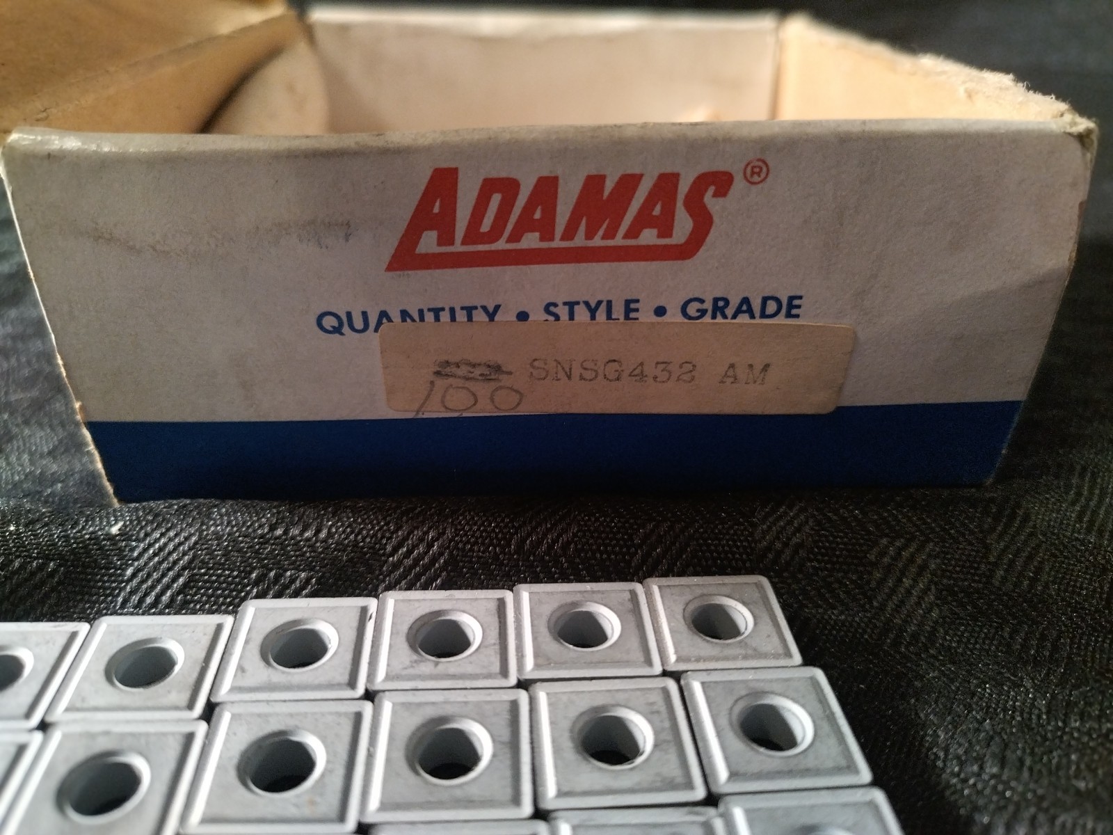 NOS ADAMAS CARBIDE CORP SNSG432 AM Lot Of 63 With Box