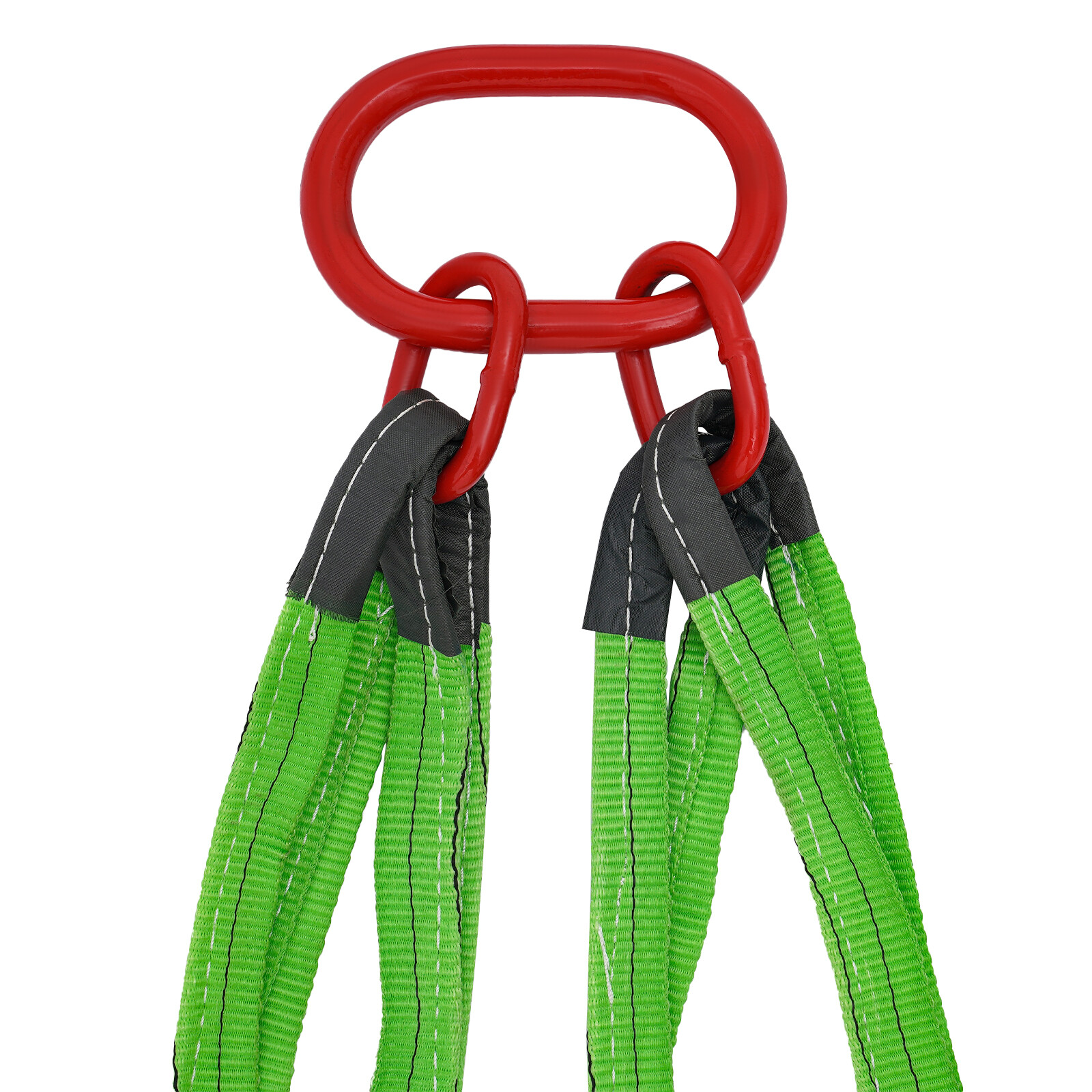 6T/13227 lbs 4.9ft 2.17in Chain Sling Polyester Lifting Sling with 4 Hooks NEW