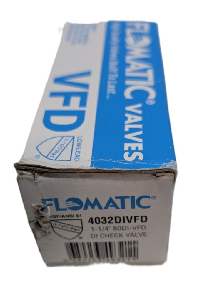 Flomatic 4032DIVFD 80DI-VFD 1-1/4 in Check Valve 600 PSI Ductile Iron