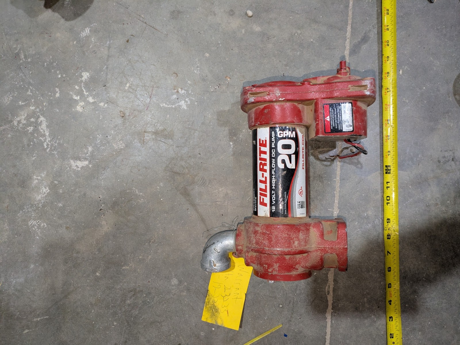 FILL-RITE STYLE FR4200H XPLOSION PROOF MOTOR 12V DC 10AMPS G31575005 1/4HP