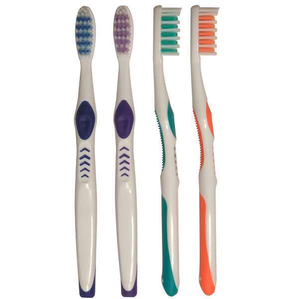 Oraline Premium Plus-A Adult Toothbrush, 43 Tuft, 4 Colors, 144/cs