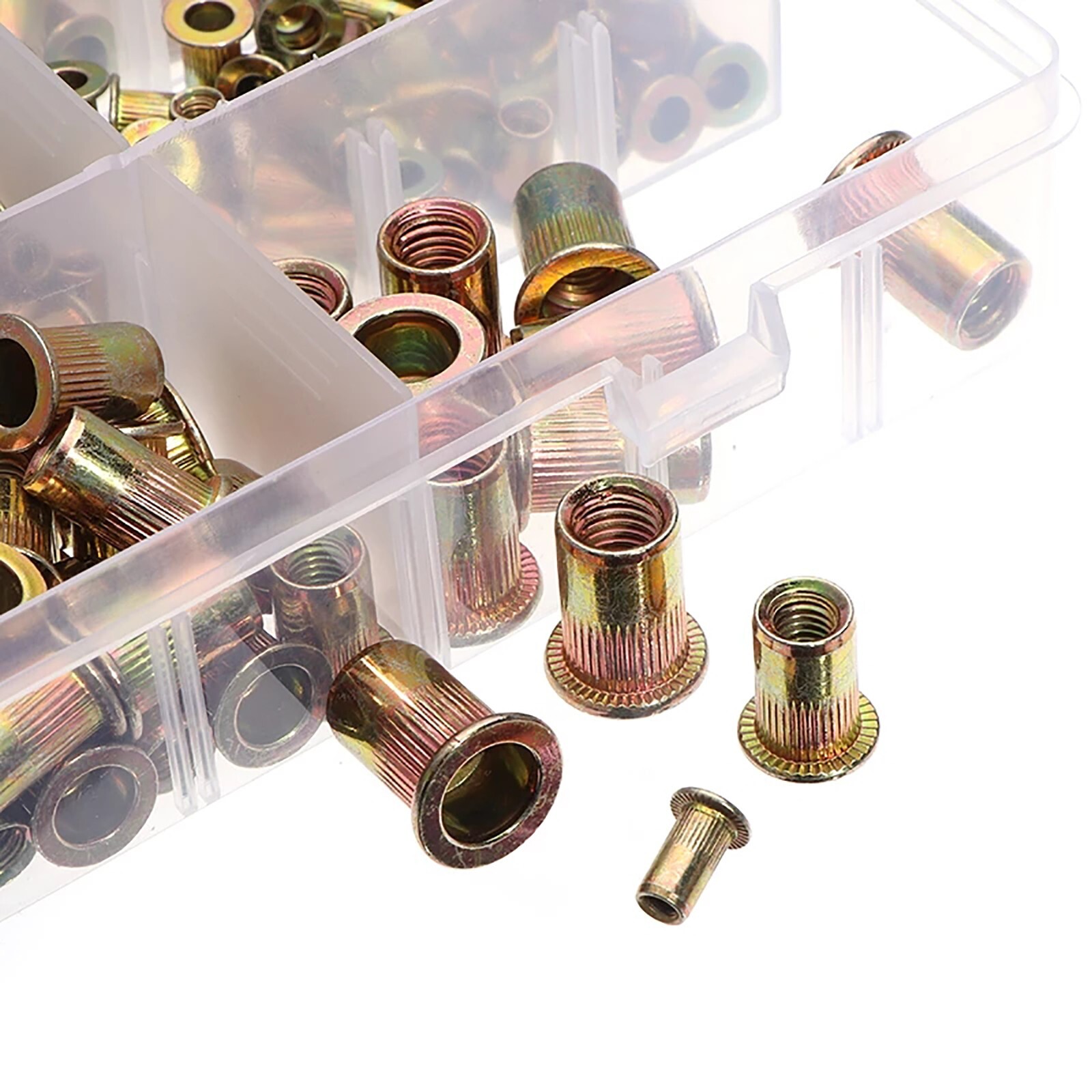 320PCs SAE Rivet Nut Kit For Rivnut Tool Nut Setter Thread Setting Nutsert Gun