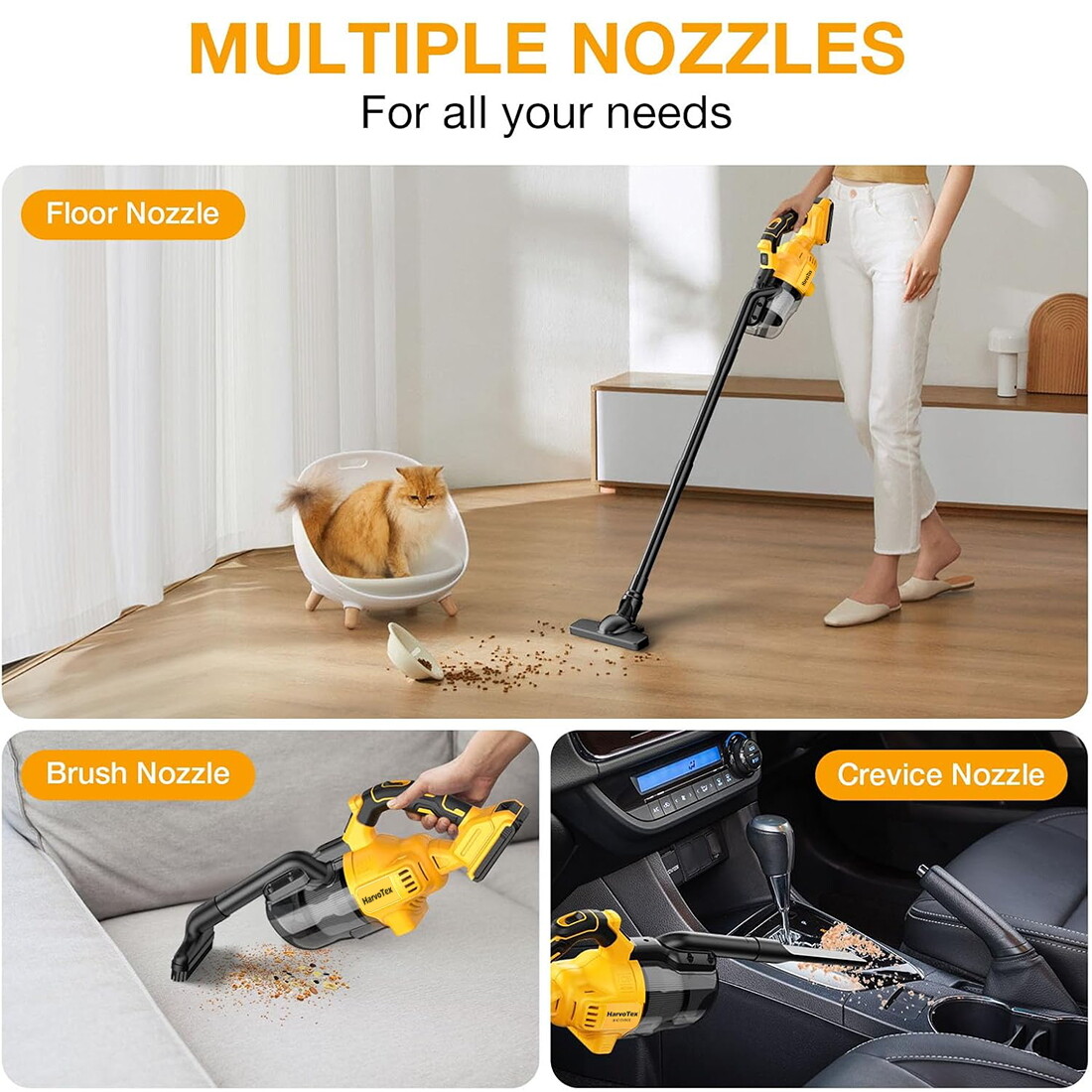 Cordless Vacuum for DeWalt 20V Battery,5 in 1 Handheld Electric Vacuum Cleaner