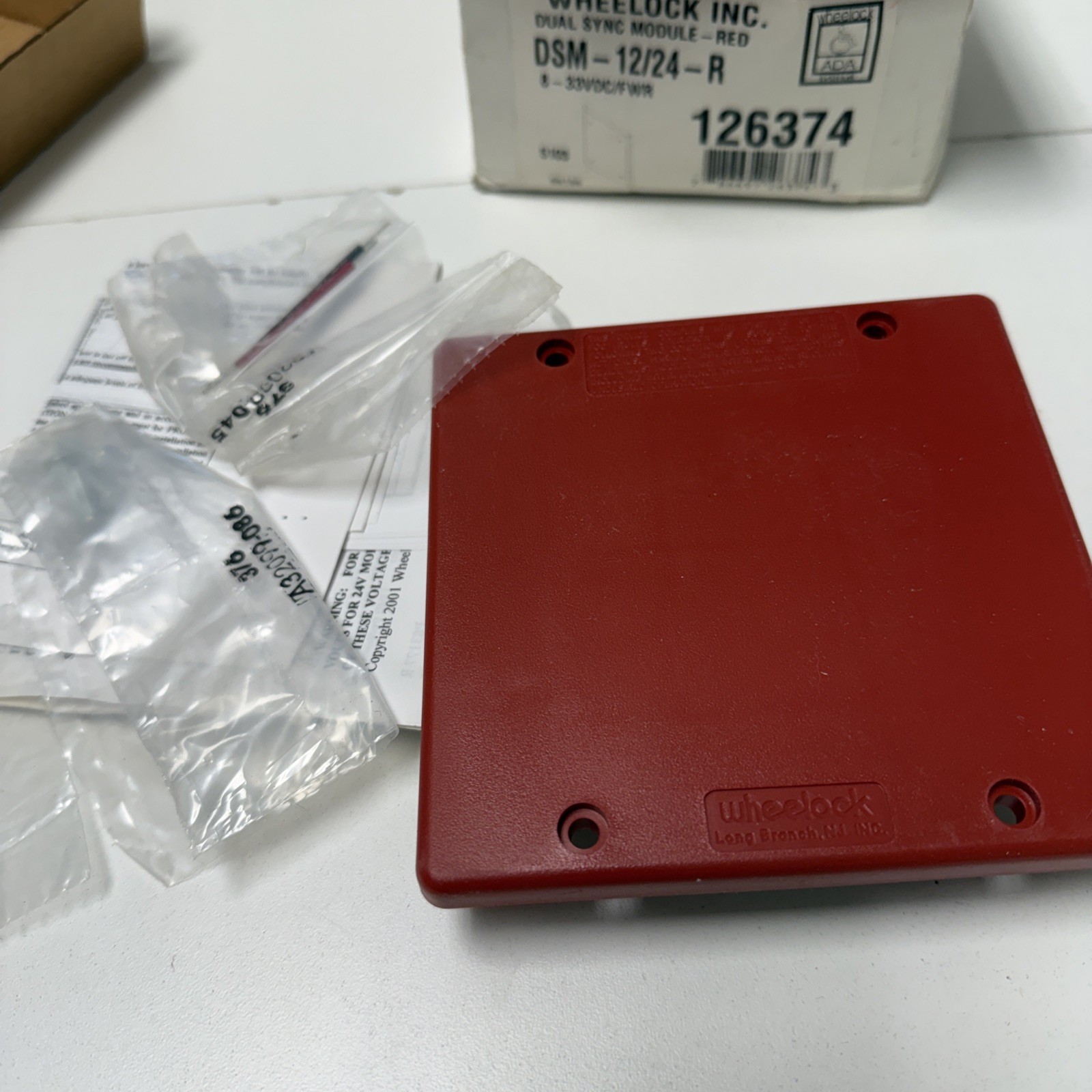 EATTON Wheelock 126374 DSM-12/24-R Dual Sync Fire Alarm Module – Red