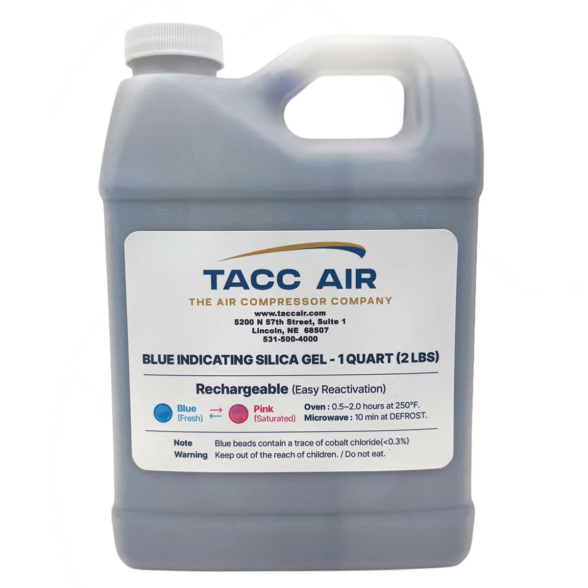2 Quarts Color Changing Blue Desiccant Beads For Air Dryer (4 LBS) 1/2 Gallon