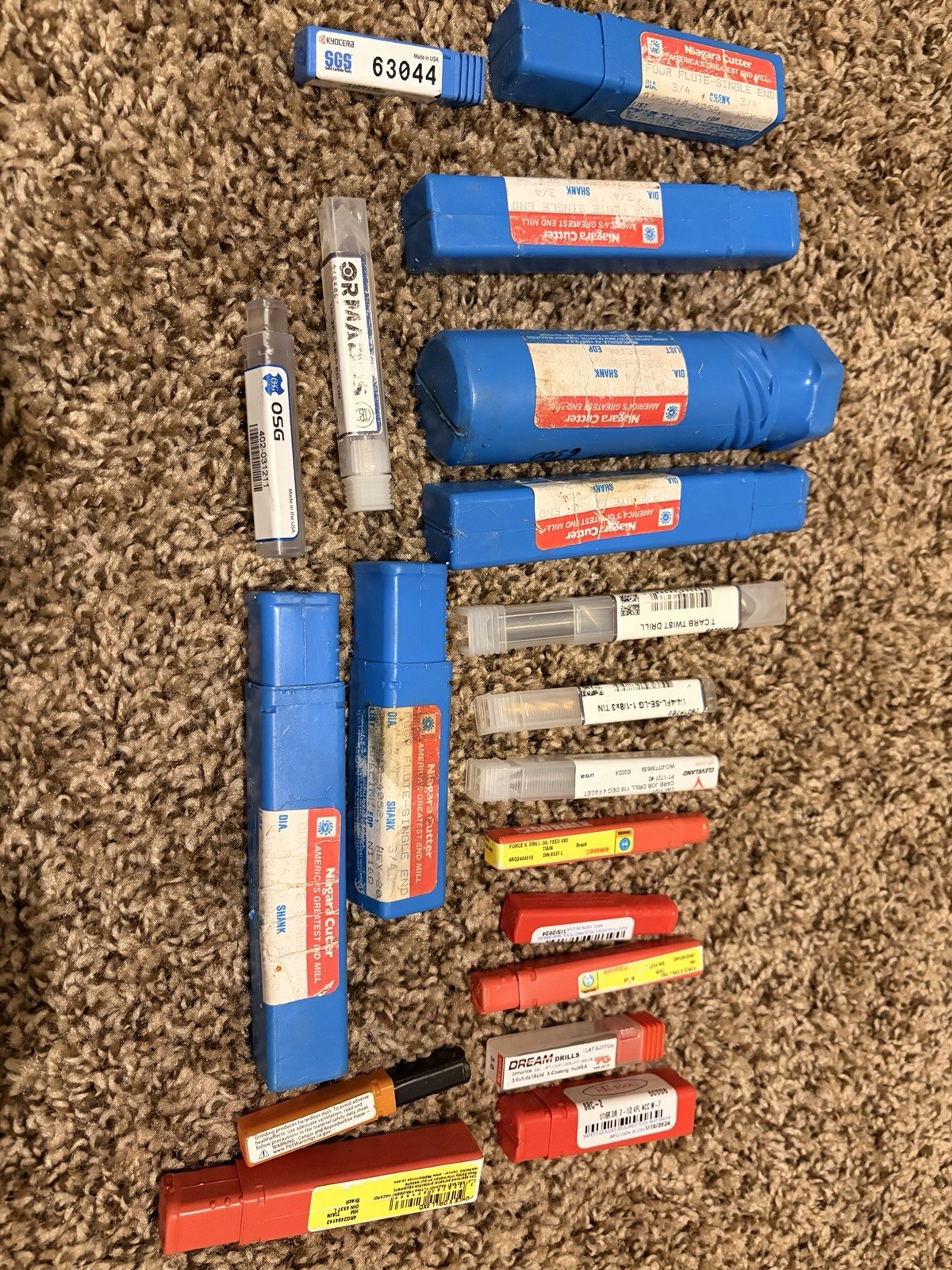 Niagara Cutter Ormadus Dormer Kyocera Hertel HTC Drill Bit Lot