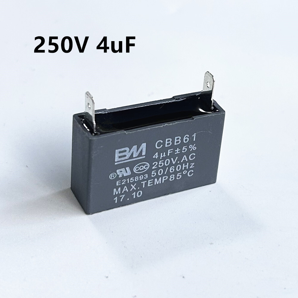 CBB61 250V 1.5/4/5/6/8/10/12/15/20/30/40/25 UF Fan Motor RUN Capacitor 2 PINS