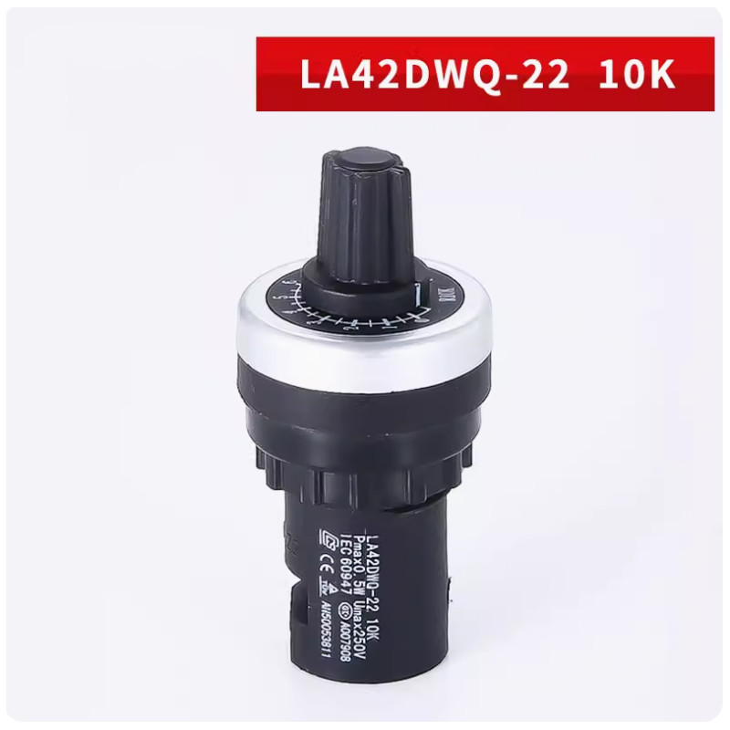 4-20 Pack LA42DWQ-22 22mm Panel Mount Potentiometer, 5K/10K Ohm, 2W 250V USA