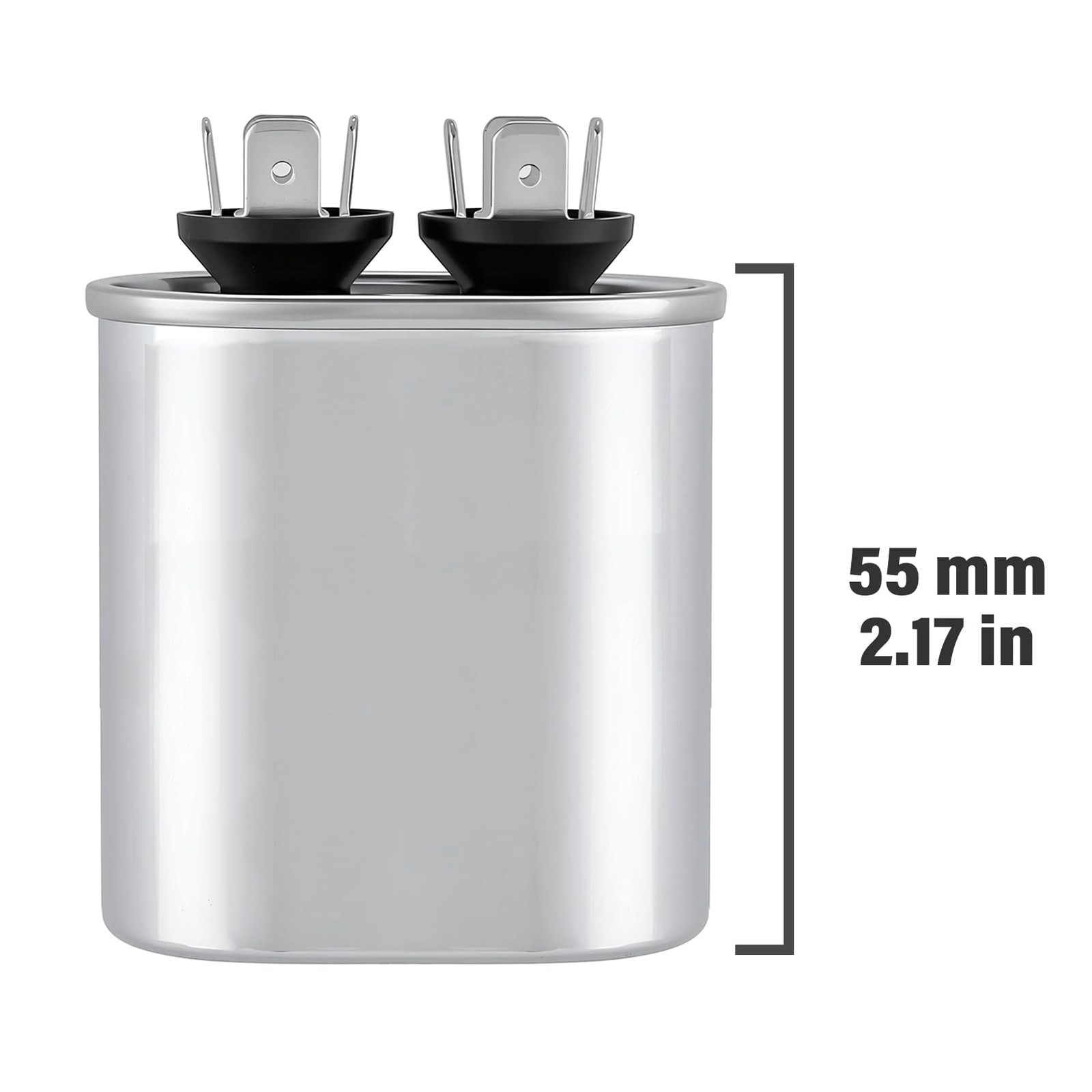 RABECH 5uF 5MFD CBB65A Oval Run Start AC Capacitor 5 uF MFD CBB65 370V