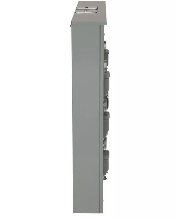 Square D MP66125 600 Amp w/6 Gang Position 125A Meter Pak OH/UG EUSERC MP66-125