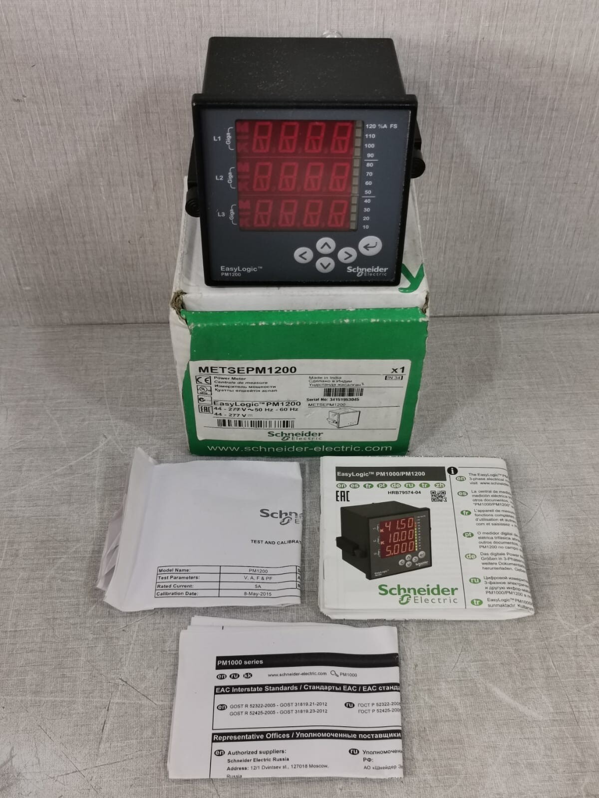 SCHNEIDER ELECTRIC EASYLOGIC PM1200 /METSEPM1200 POWER METER-SPOT ON THE SCREEN