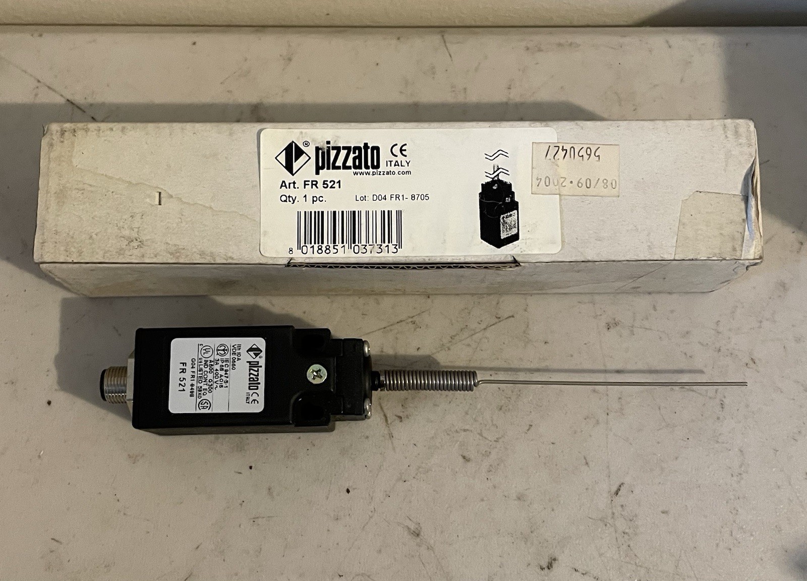 Pizzato FR 521 Position Limit Switch Coil Spring w/Cat’s Whisker