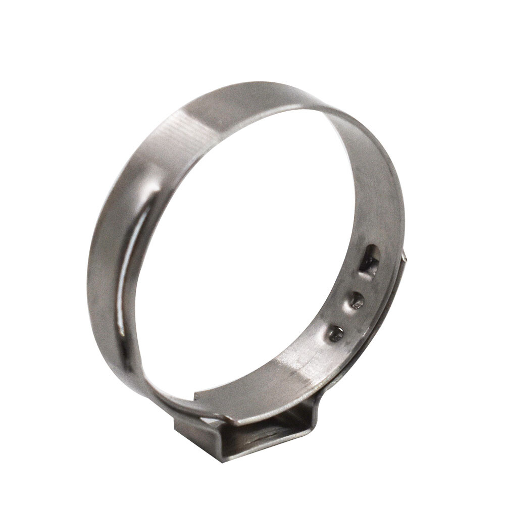 100 Pack 1 Inch Stainless Steel Hose Clamps Crimp Pinch Fitting Tubing New