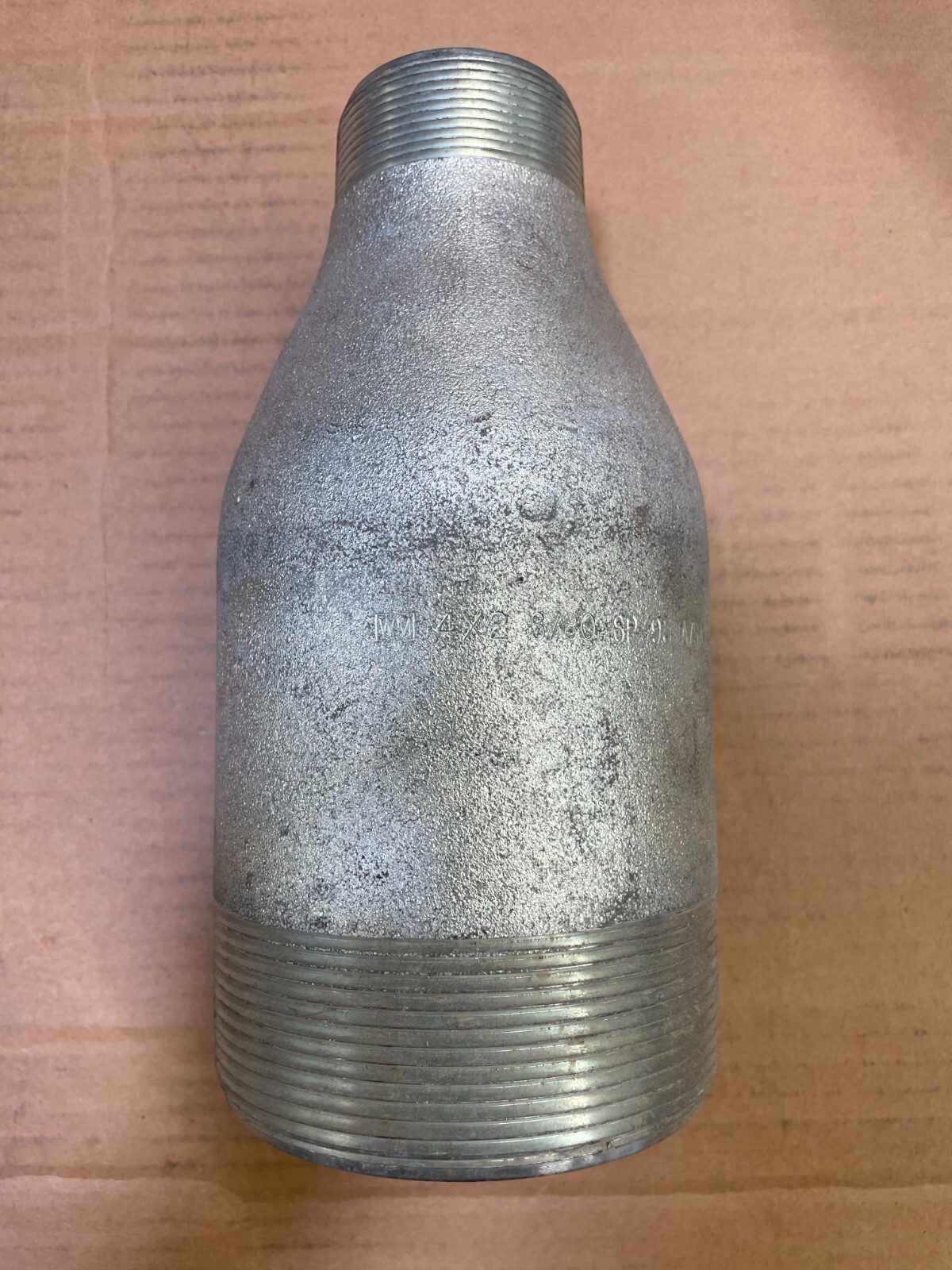 SWAGE NIPPLE 4″ x 2″ Schedule 80 Concentric Thread Both End A234 WPBN SP95 *USA*