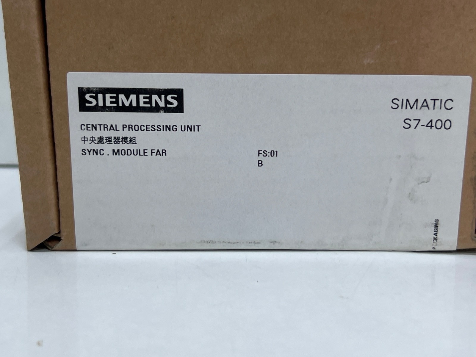 Siemens Simatic S7-400 Central Processing Unit 6ES7960-1AB06-0XA0