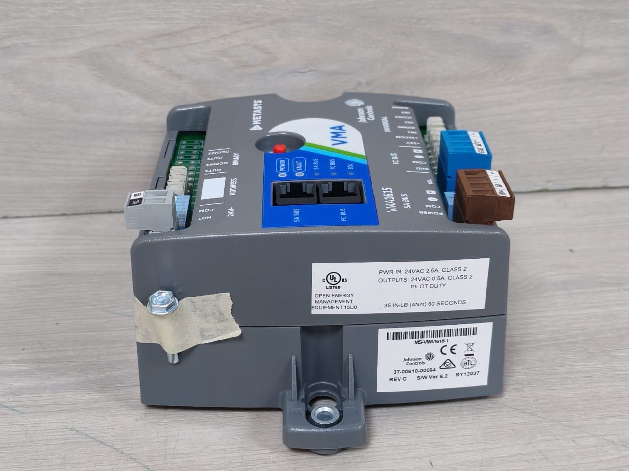 Johnson Controls MS-VMA1615-1 Vav Controller 3 Univ Inputs,2 Binary Outputs