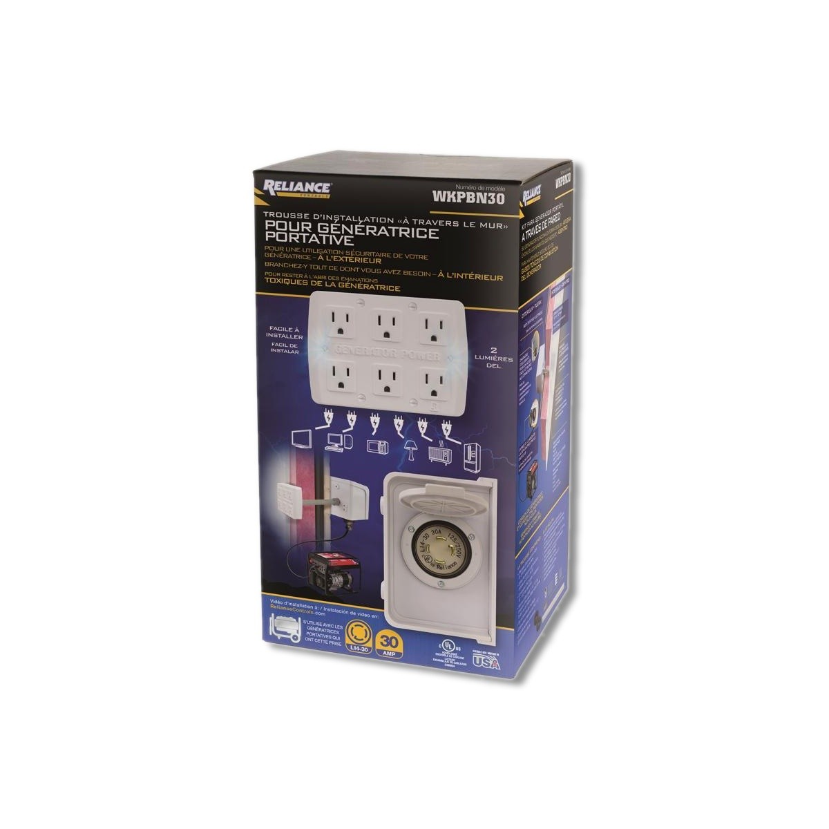 Reliance Controls Surface Mount Generator Power Transfer Kit WKPBN30