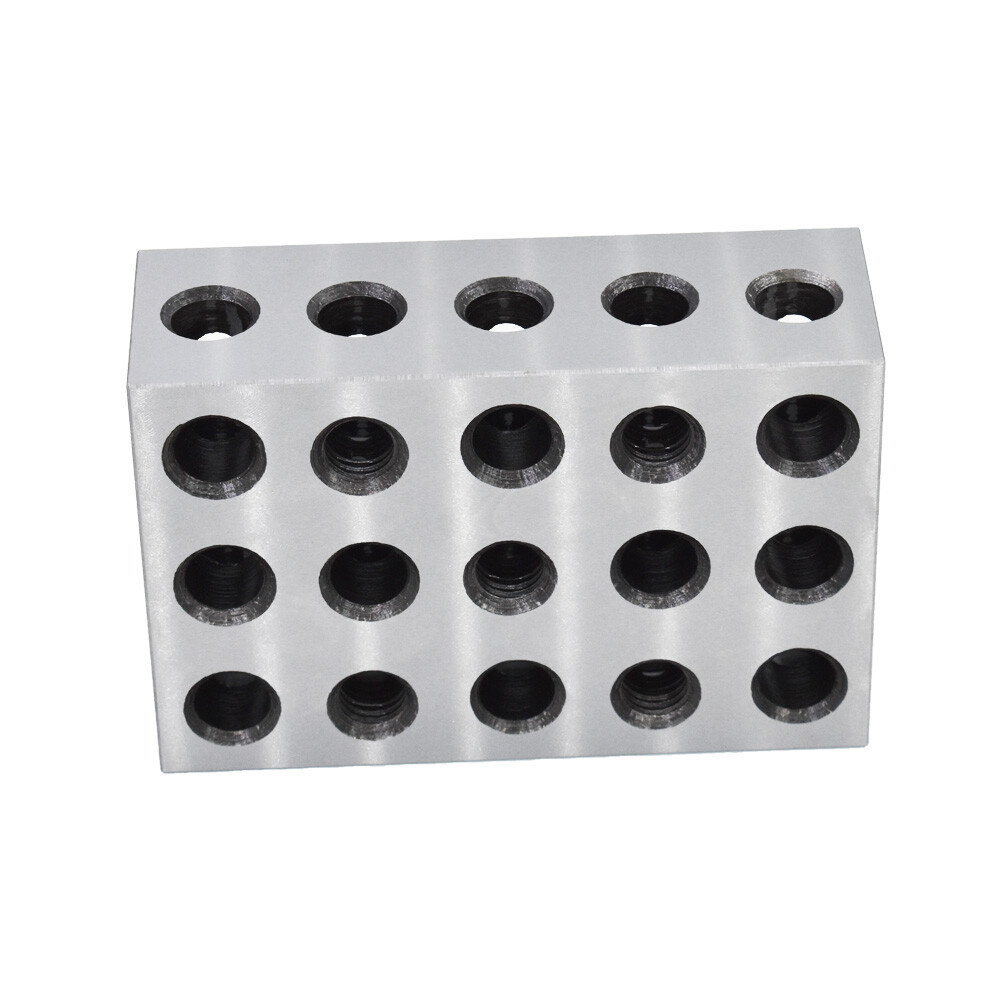1 Pair 2-4-6 Blocks 23 Holes Matched Ultra Precision .0002″ Machinist 246 Jig