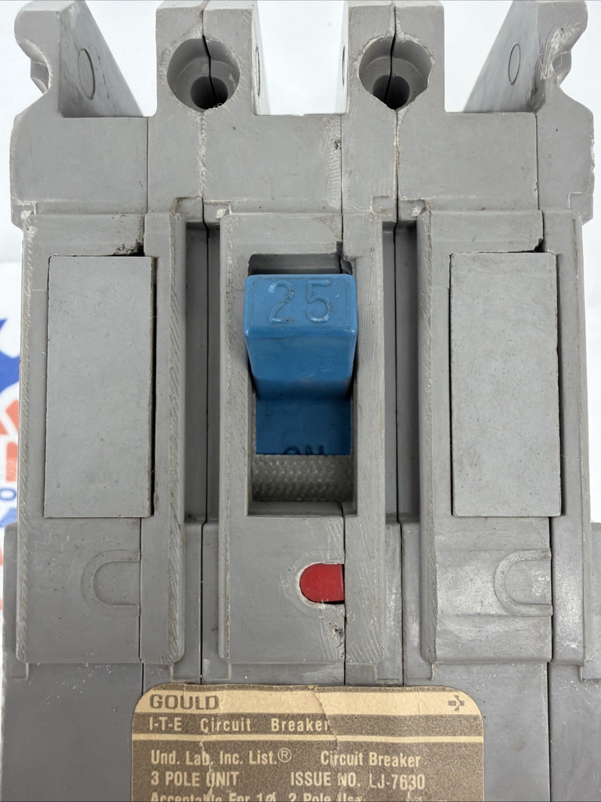 Gould E43B025 Circuit Breaker, 25 Amps, 2 Pole, 480 VAC, 1 Phase