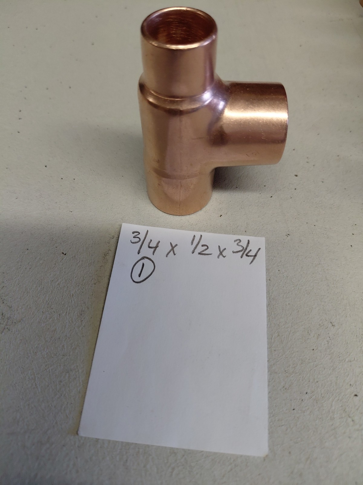 Copper Sweat Fittings Assorted sizes( One Lot As Listed NOS)